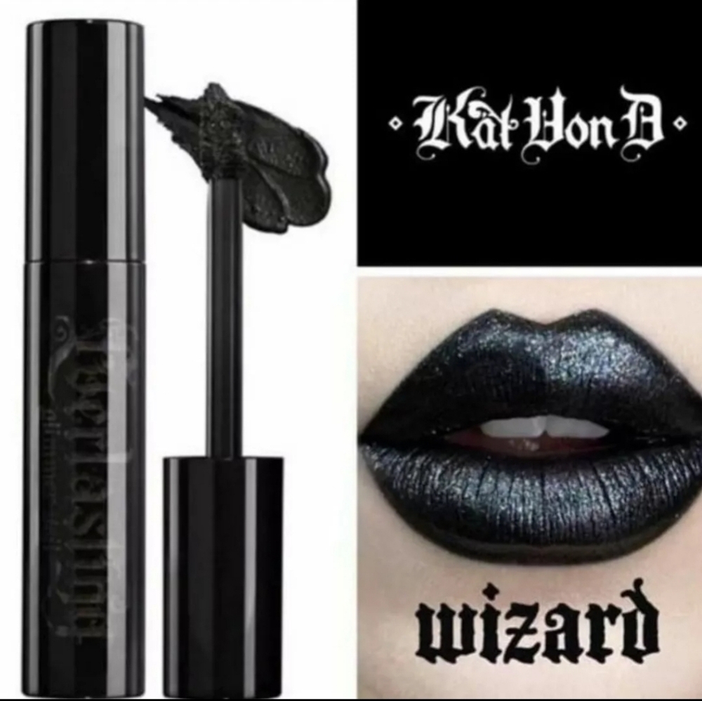 AUTHENTIC Kat Von D Everlasting Liquid Lipstick WIZARD Glimmer Veil - .18oz NIB